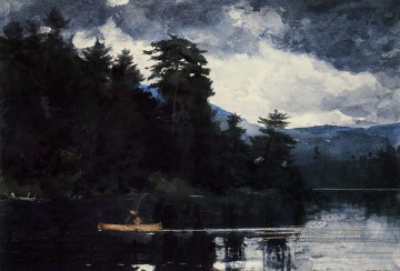 Adirondack See Realismus Maler Winslow Homer Ölgemälde